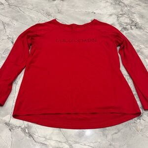 Lululemon Logo Long Sleeve Top Size 8